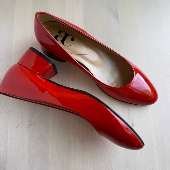 ANDREA CARRANO Fibbieta Pretty Pump in Red Patent Leather size 38 - Picture 15 of 15